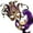 Purple Gold, variant on Couples Masquerade Jolly Jester Mask Halloween Cosplay Mardi Gras Prom Dance Birthday Dress up Party