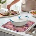 thumbnail image 2 of Pioneer Flower Floral Print Pattern Kitchen Dish Drying Mat 1 Pack, Ultra Absorbent Microfiber Drainer Mat, 16"x18", 2 of 6