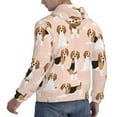 thumbnail image 6 of Xecao Beagle Dog On Brown Pattern Men's Adult Pullover Hoodie,Hooded Sweatshirt-Medium, 6 of 7