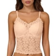 thumbnail image 3 of Cotton Shelf Bra Camisole Tops for Women 2 In 1 Comfortable Retro Cute Tshirt Adjustable Spaghetti Strap Wirefree Support Workout Tank Tops, 3 of 8