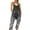 003 Dark Gray, variant on Womens One Piece Jumpsuits Casual Sleeveless Straps Crewneck Wide Leg Pants Jumpers With Pockets