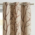 thumbnail image 3 of VCNY Home Kingdom Taupe Branch Grommet Blackout Curtain, 40" x 63", 3 of 5