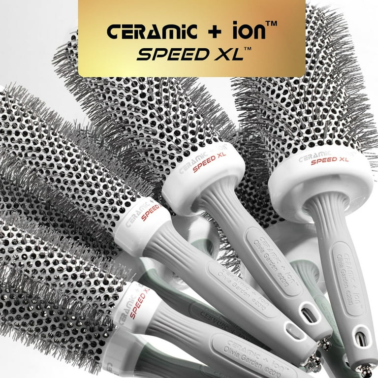 Olivia Garden Ceramic + Ion Speed XL Hair Brush Kit, CIXL25, 4-PC