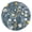 Gold, variant on Wildflower Fabric Design Round Wall Clock Silent Battery Operated Home Decor for Living Room Bedroom