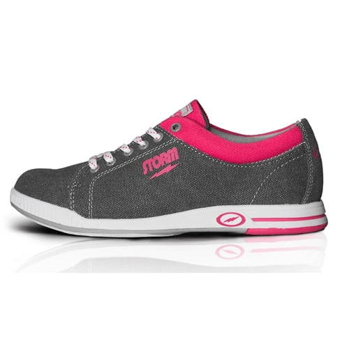 Storm Meadow Grey/Pink Women's Bowling Shoes, Size 9