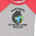 thumbnail image 4 of Inktastic Save Earth It's the Only Planet with Cats with Black Cat Boys or Girls Baby Bodysuit, 4 of 5