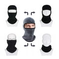 thumbnail image 6 of Homeya Balaclava Winter Ski Mask - Windproof, Breathable, Thermal Fleece - Head, Face & Neck Protection - Men & Women - Ideal for Skiing, Snowboarding, Riding & Cold Weather Outdoor Activities - Blue, 6 of 7