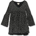 thumbnail image 1 of Ralph Lauren Womens Bell-Sleeve Empire Vestido, Negro, XS, 1 of 1