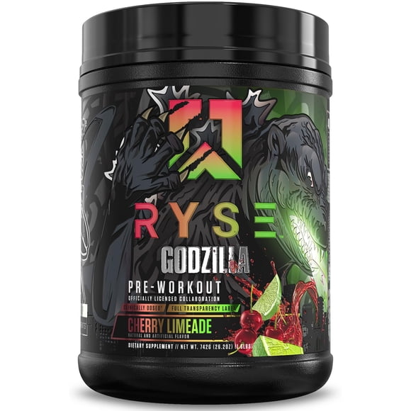 Polvo para antes del entrenamiento RYSE Godzilla X Noel Deyzel 400 mg de cafeína