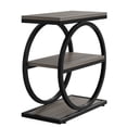 thumbnail image 3 of Yardi Yard 3-Shelf End Table, Modern Industrial, 23.62"W x 25.59"H, 11.81"D, Bedside Tables Small Dresser for Small Space, 3 of 4