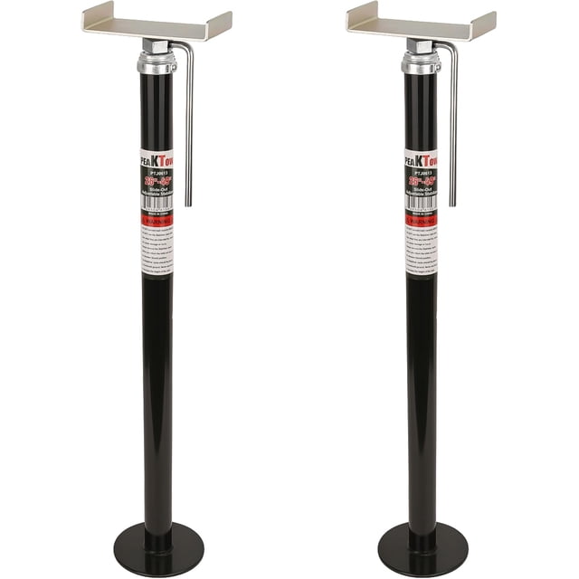 Heavy Duty 26 Inches – 49 Inches Adjustable RV Slide Out Stabilizer Supports Jack, 5,000 lbs. Capacity, for Campers and Travel Trailers, 2PK