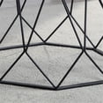 thumbnail image 5 of Furniture of America Growder Contemporary Glass Top Coffee Table in Sand Black, 5 of 6