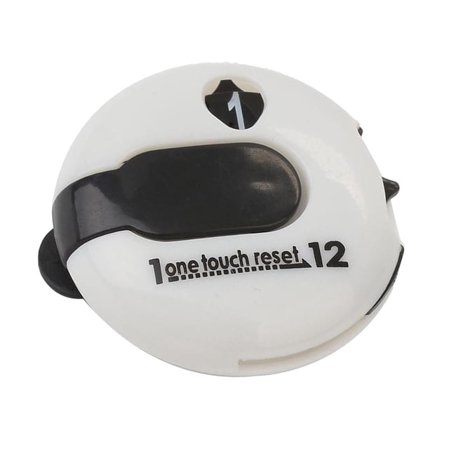 Golf Stroke 12 Shots Scorekeeper Accessories Golfer Gift White