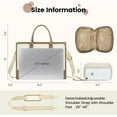 thumbnail image 5 of Lovevook Laptop Tote Bag for Women, Lightweight Pu Leather Work Tote Bag with Clutch Purse, Large Computer Bag Briefcase Fit for 15.6" Laptop, 5 of 8