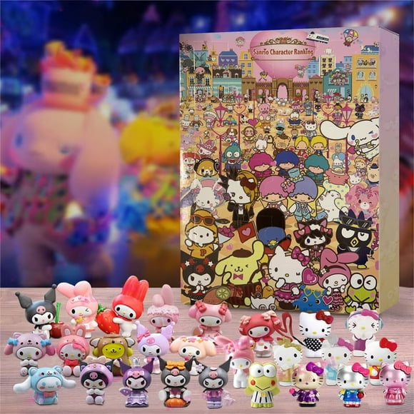 Sanrio Advent Calendar 2024 Advent Calendar Kids 24-Day Countdown Calendar Countdown Advent Calendar Hand Tear Gift Box 24PCS