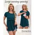 thumbnail image 3 of Women's Maternity Clothes Short Sleeve Nursing Tops Breastfeeding Shirts 3-Pack, 3 of 7