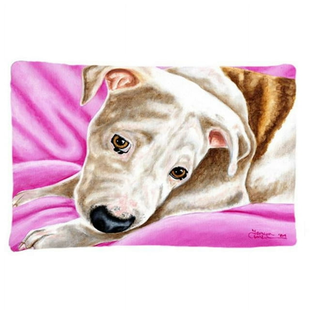 Carolines Treasures AMB1413PILLOWCASE Dream Girl Pit Bull Fabric Standard Pillowcase
