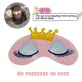 thumbnail image 2 of [Paquete de 2] Antifaz para dormir para niños, antifaz bonito de dibujos animados de belleza y antifaz para los ojos con los ojos vendados, funda para siesta con corona de princesa de viaje oso de fresa Electrónica, 2 of 5