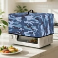 thumbnail image 2 of TSOVTHRID Blue Violet Camouflage Print Microwave Oven Dust Cover Sturdy Dust Cover for Microwave Oven Stain-Resistant Universal Kitchen Appliance Protector, 20.9"W x 15.7"D x 12.4"H, L, 2 of 7