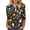 Black, variant on Miqool Womens Halloween T-Shirts 3/4 Sleeve Tops Loose Fit Round Neck Casual Tunic Blouse Fall Winter Holiday Graphic Tees,S-5XL