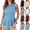 #454 Light Blue, variant on Felirenzacia Womens Summer Tops Tailored Business Casual Outfits Crew Neck Sleeveless Shirts Slim Fit Peplum Tank Top,Light Blue,S