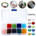 thumbnail image 1 of 1000PCS 10 Colors 4mm Crystal Glass Beads Finding Spacer Beads for Jewelry Making Shape Assorted Colors with Box Used for Bracelets Necklaces and Earring Accessories, 1 of 10