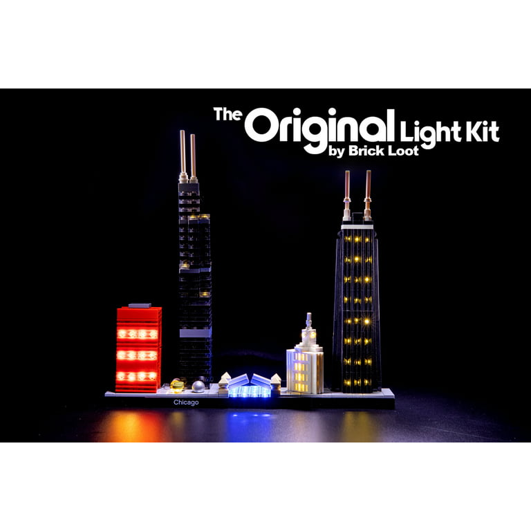 Neuropati Opgive bænk LED Lighting Kit for LEGO Architecture Chicago Skyline set 21033 -  Walmart.com