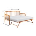 thumbnail image 3 of Lexicon Constance Metal Daybed with Trundle in Orange, 3 of 5