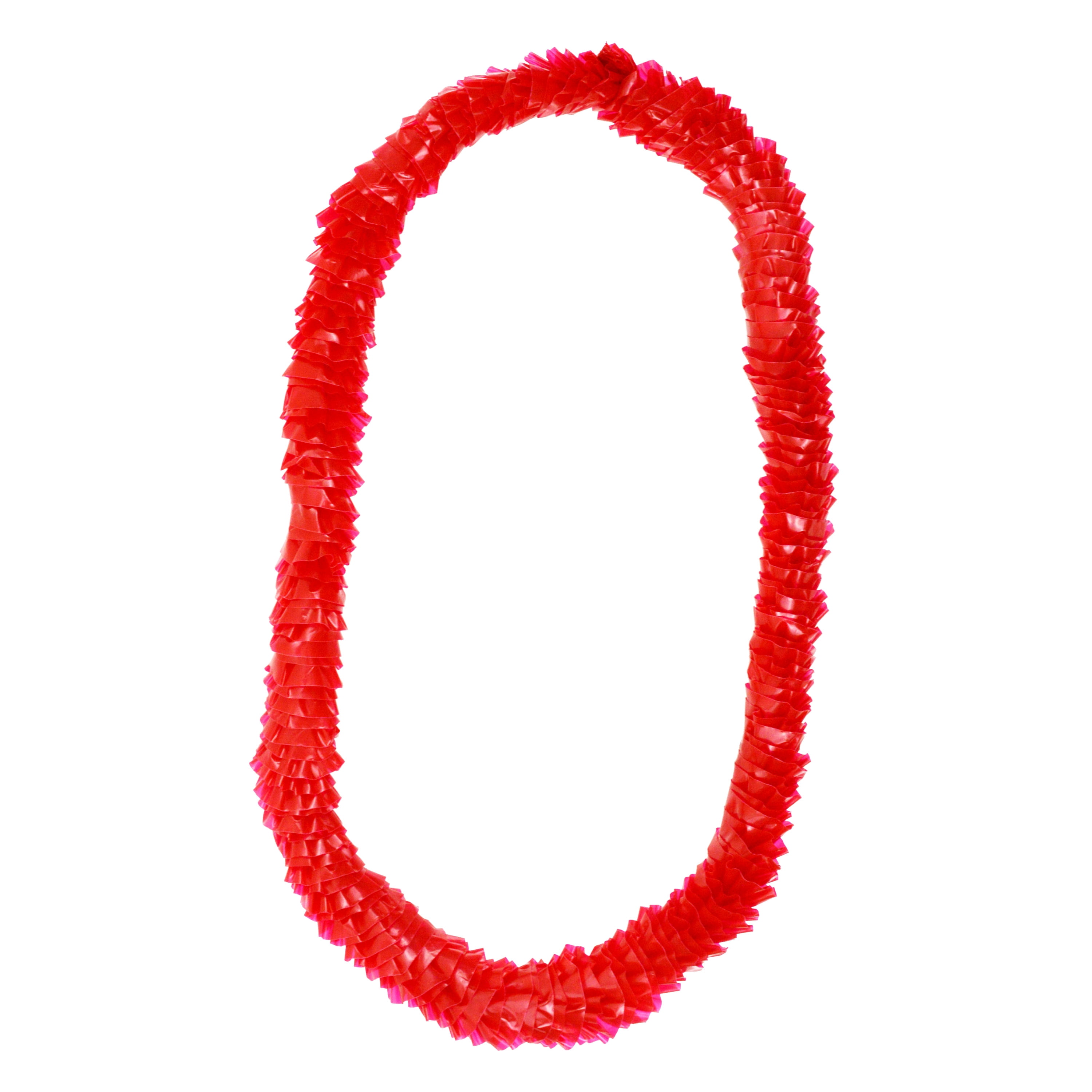 Collier de fleurs en plastique rouge et blanc (6 pièces), 81 cm, pour adulte, décoration, fête du Canada, une belle façon de célébrer
