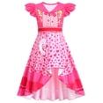 thumbnail image 2 of MIRUXO Rise Red Cosplay Dress, Heart Print Princess Costume, Flutter Sleeve High-Low Hem Outfits for Halloween Birthday Party, 1 Pack, 2 of 8