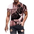 thumbnail image 1 of Camisetas Casuales Impresas de Manga Corta en el Patrón de Rayas, Camisetas Ligeras de Algodón a Rayas para Hombres, 1 of 5