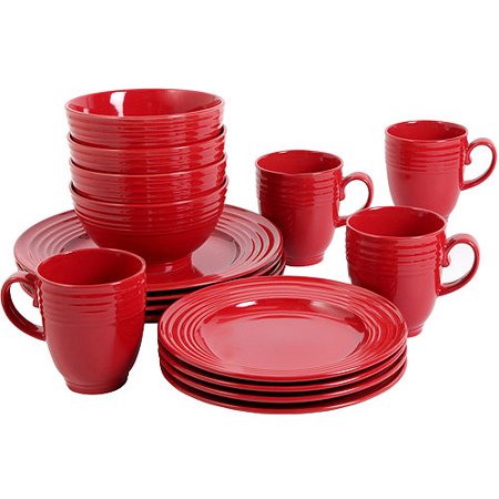  Gibson  Home Stanza 16 Piece Dinnerware Set  Walmart  com