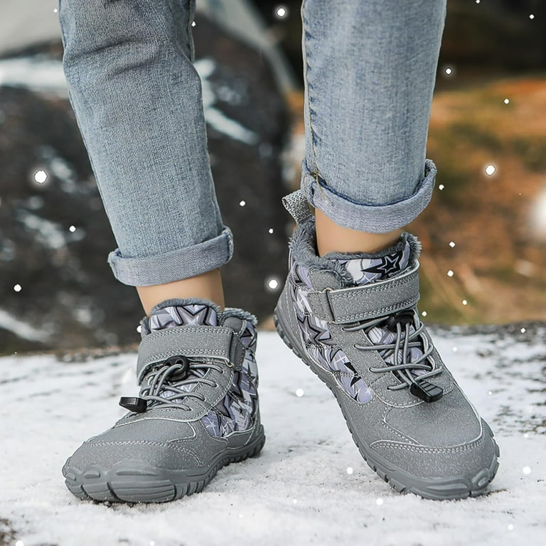 Kids Snow Boots Girls Toddler Winter Shoes Girls Barefoot Stylish