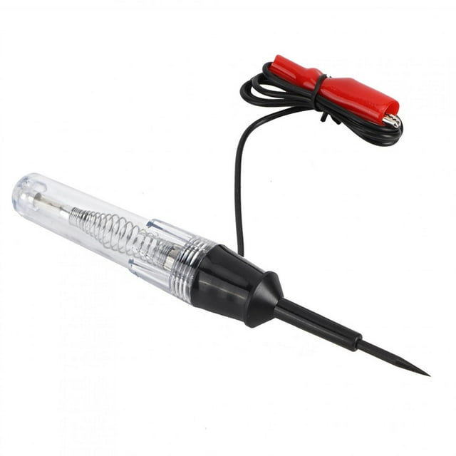 Qiilu Electrical Test Pen, 6-12V Car Auto Electrical Voltage Test Pen Light Lamp Circuit Tester Detector Probe