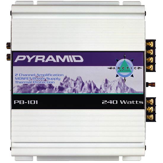 segmento En lo que respecta a las personas En cantidad Pyramid PB101 - Car - amplifier - 2-channel - 120 Watts x 2 - Walmart.com