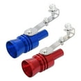 thumbnail image 6 of 2pcs XL Size Aluminum Alloy Universal Turbo Sound Exhaust Muffler Pipe Whistle Roar Maker for Car Red Blue, 6 of 6