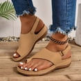 thumbnail image 2 of Dakaela Orthopedic Wedge Sandals for Women Comfortable Walking Dressy Slides 2026 Ladies Platform Slingback Casual Shoes Indoor Outdoor Beige 6, 2 of 9
