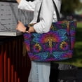 thumbnail image 7 of Daiia Indian Mandalas Dragonfly Beach Travel Bag - Water-Resistant Beach Bag, Lightweight Tote with 7 Pockets for Women and Men - Gym,Pool,Camping,Reusable Grocery Bag, 7 of 7