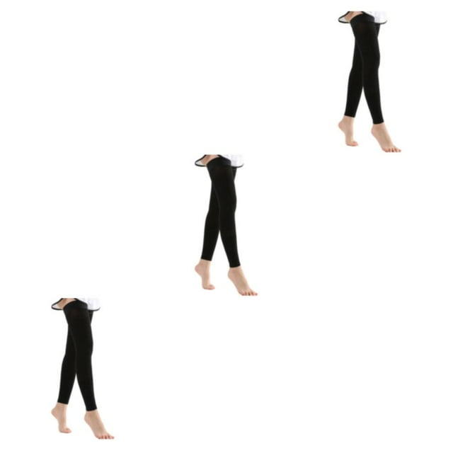 Xingzhi Effortless Matching Over Knee Tights For Trendy Look Compression Support Thigh High Womens Socks black S 3Set