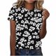 thumbnail image 1 of Camisas de Manga Larga para las Mujeres Suelto Ajuste Impreso Verano Sexy Cuello Redondo Superior, Poliéster Regular, 1 of 5