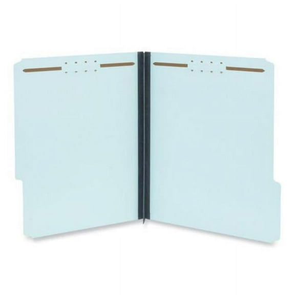 Universal UNV10401 2 in. Expansion 2 Fasteners Letter Size Top Tab Classification Folders - Light Blue Exterior (25/Box)