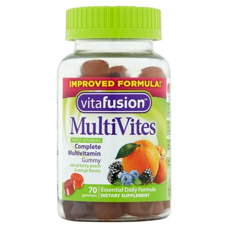 Vitafusion gélifiés Complément alimentaire multi Vites pour adultes, 70ct