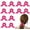 Hot Pink, variant on 12 Pack Scrunchies for Women, Bow Hair Scrunchies for Thick Hair, Hot Hair Ties Bunny Ear Scrunchies Satin Scrunchies, Hair Accessories Scrunchies with Tails for Girls