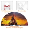 thumbnail image 6 of Kll 48" Christmas Tree Skirt Fall Village Scenery Xmas Tree Skirts Mat For New Year Xmas Holiday Party Indoor Outdoor Home Decoration, 6 of 9
