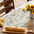 thumbnail image 3 of Placemats Set of 4, Pastoral Flowers Green Place Mats Farmhouse Floral Tablemats Washable Placemat Table Decoration for Kitchen Table Dinner Party Home Decor Indoor Outdoor 13x19 Inch, 3 of 9