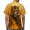 thumbnail image 4 of LAOLIUSN Funny Tiger Printed T-Shirt Animal Graphic Tee Shirt，S-4XL, 4 of 7