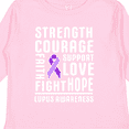 thumbnail image 4 of Inktastic Lupus Awareness Strength Support Courage Boys or Girls Long Sleeve Toddler T-Shirt, 4 of 5