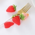 thumbnail image 5 of Nvzi -b Artificial Fruits Pack Fruit kebabs, Fake Fruit Set plastic Fruit for Decor, Decorative Fruit for Home Party Vase Fillers Photography Props (strawberry B,10pcs), 5 of 5