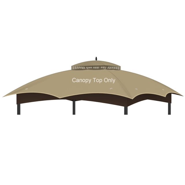 Toldo para gazebo OIPUNSHLE 10x12 impermeable de doble nivel