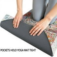 thumbnail image 3 of Pioneer Flower Floral Print Pattern Hot Yoga Mat Towel Non Slip for Hot Yoga - Quick-Drying Yoga Mat Cover with 4 Corner Pockets with Travel Bag - Hot Yoga Towel Non Slip 70"x26", 3 of 6